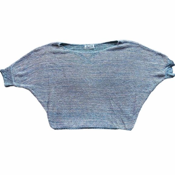 Oversized knit vintage crop top size m - Picture 1 of 4